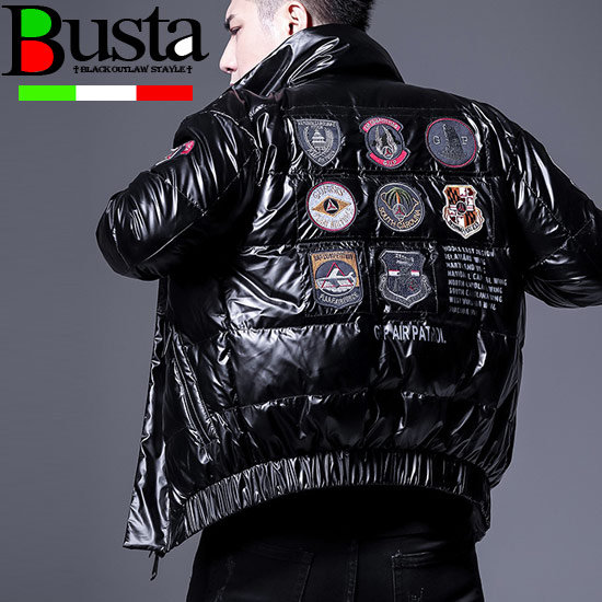 楽天市場】ダウンジャケット メンズ オラオラ系 刺繍 ワッペン