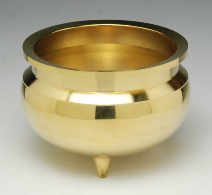 楽天市場】香炉 机上香呂 真鍮製 磨き仕上 2.5寸 香炉 各宗派用 小型