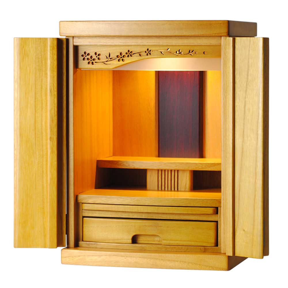 楽天市場】選べる6色 6サイズ ミニモダン仏壇【新未来15号 ライト