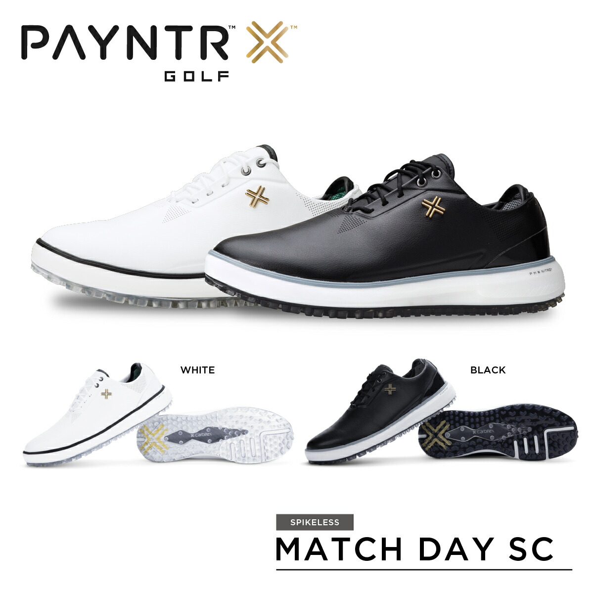 楽天市場】ペインターゴルフ ゴルフシューズ スパイクレスモデル