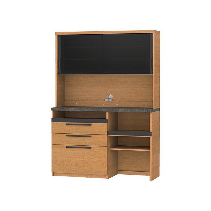 楽天市場】パモウナ 食器棚 幅140cm 奥行45cm 高さ198cm SY 完成品 棚