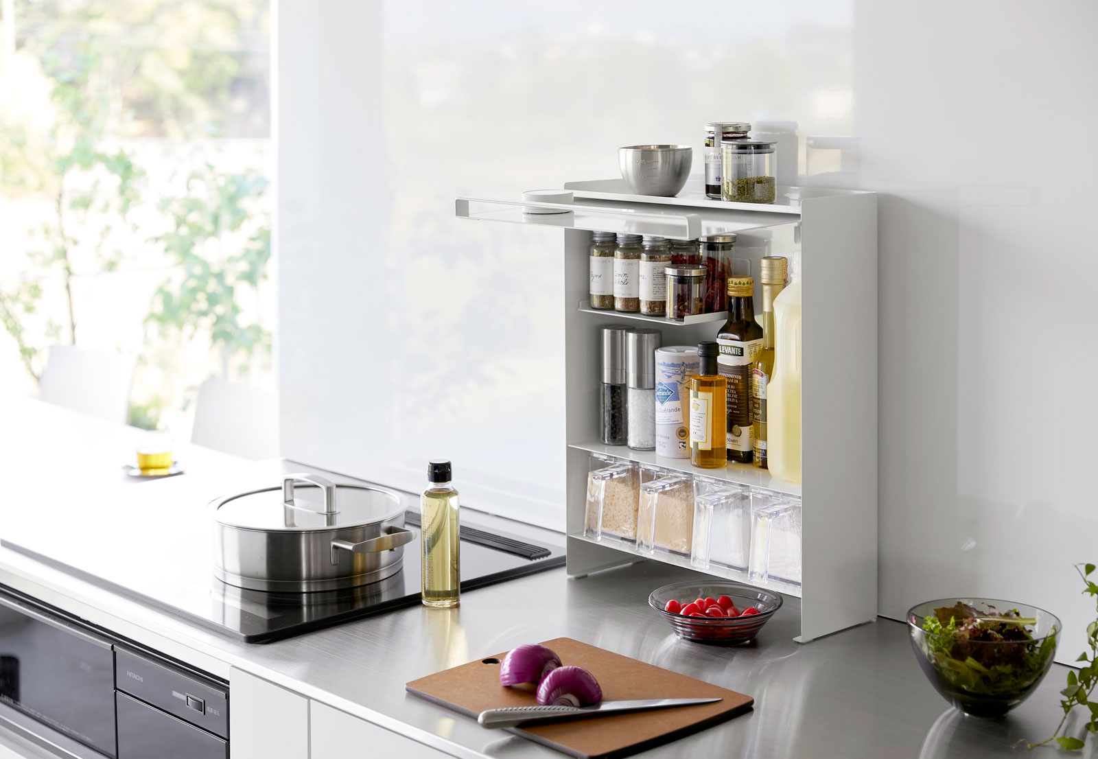 楽天市場】調味料ラック 山崎実業 正規品 tower タワー 前が開く