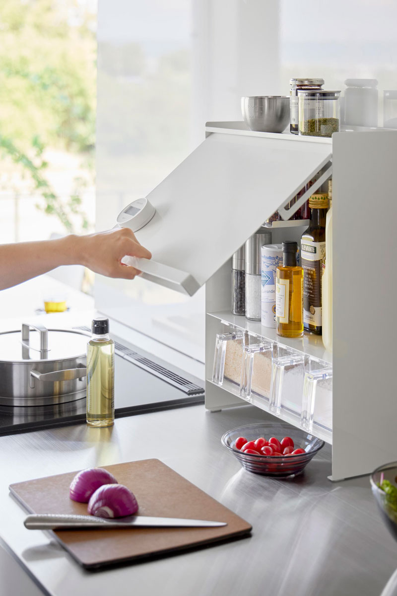 楽天市場】調味料ラック 山崎実業 正規品 tower タワー 前が開く