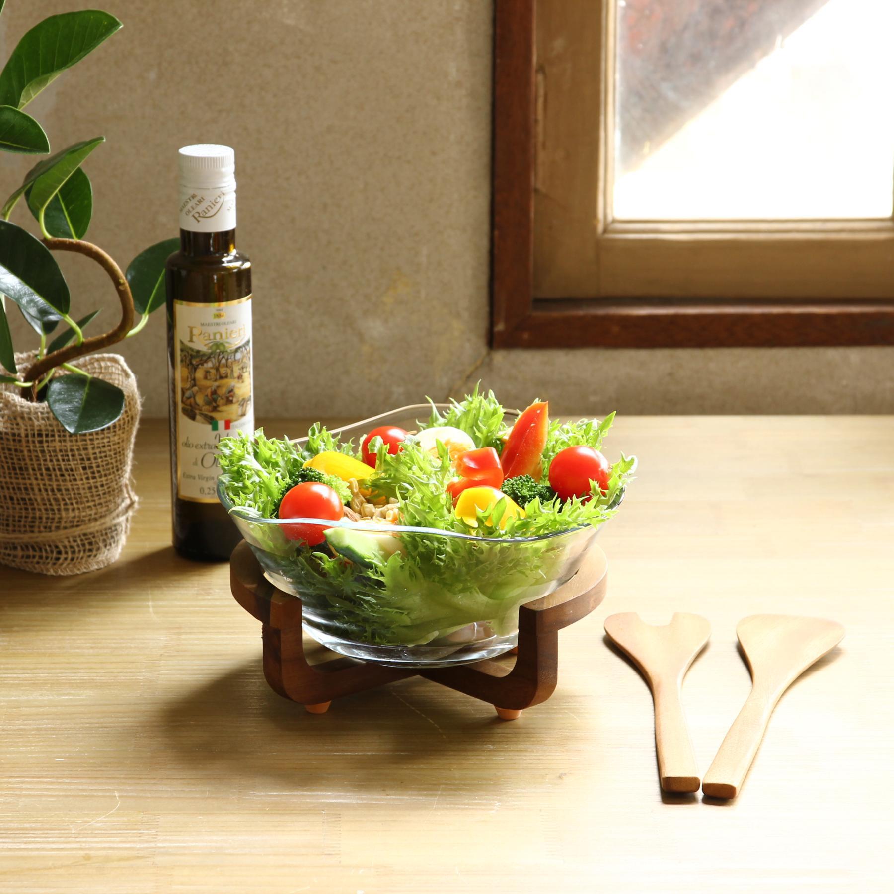 楽天市場】サラダボウル ガラス 通販 サービングボウル サービング