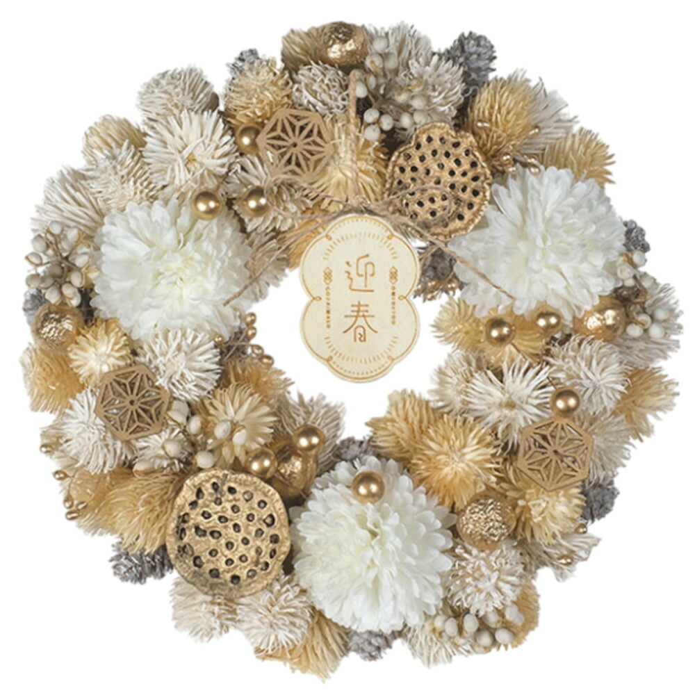 楽天市場】お正月 リース M 通販 玄関リース 冬 玄関 飾り Mサイズ