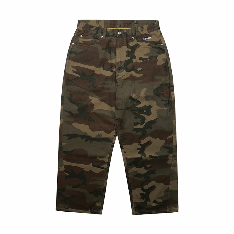 楽天市場】モーレー MONTLEY パンツ ボトムス バギーシルエット カモ柄