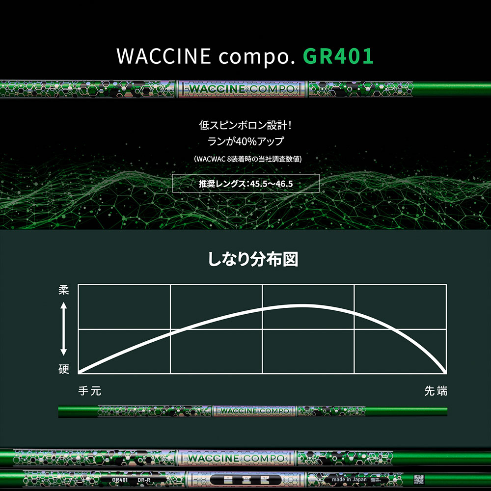楽天市場】WACCINE compo ワクチンコンポ GR401 FW FAIRWAY WOOD 専用