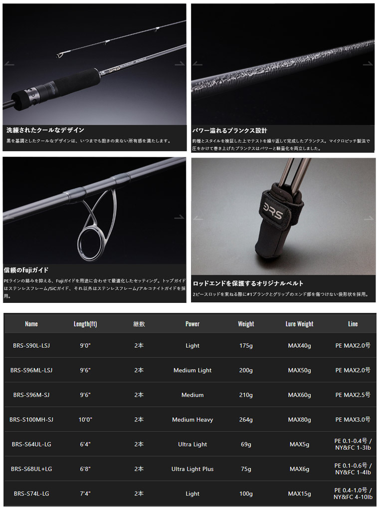 楽天市場】○ジャッカル ビーアールエス BRS BRS-S74L-LG【22sr