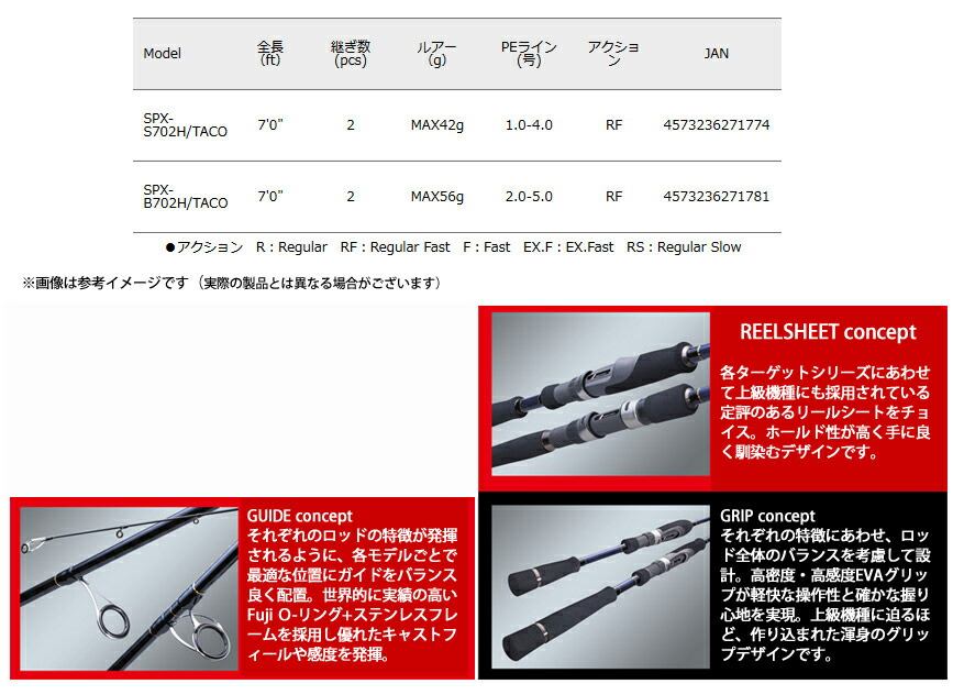 楽天市場】○メジャークラフト ソルパラ SPX-S702H/TACO 岸タコ