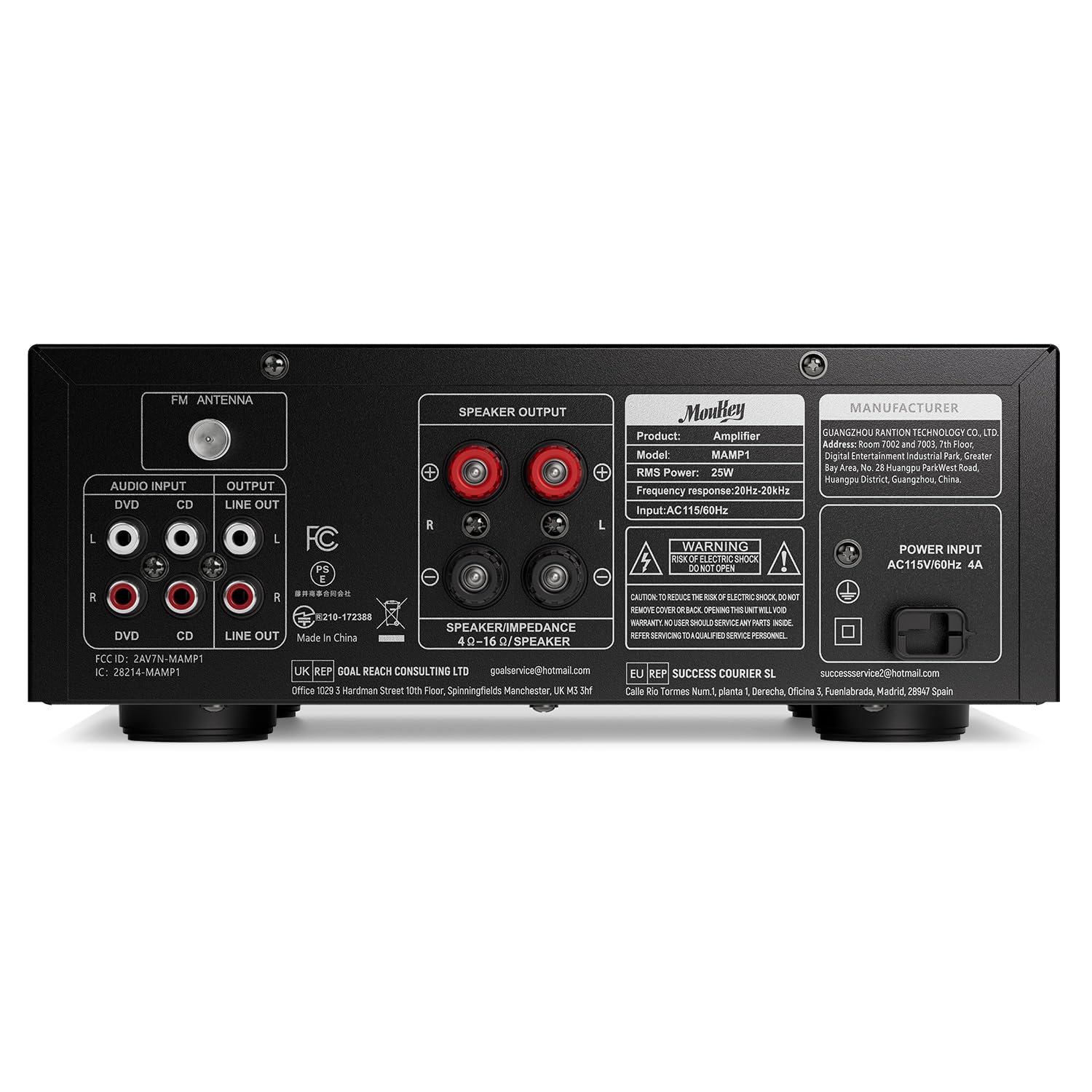 楽天市場】【送料無料】Moukey パワーアンプ システム マイクミキサー