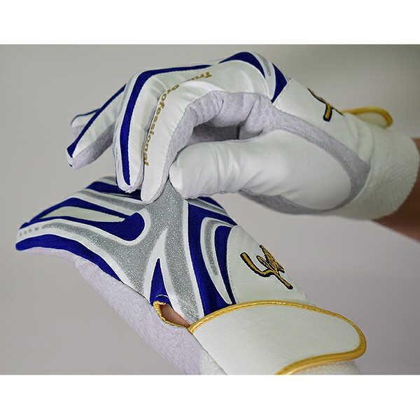 楽天市場】【交換往復送料無料】 野球 バッティンググローブ 白 両手