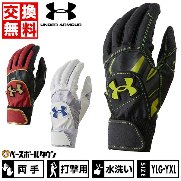 楽天市場】【交換往復送料無料】 野球 バッティンググローブ 白