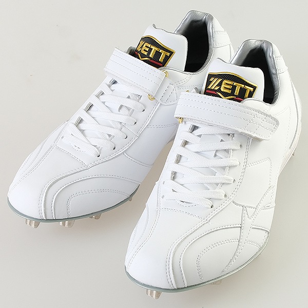 楽天市場】交換往復無料 野球 スパイク 金具 白 ZETT ゼット