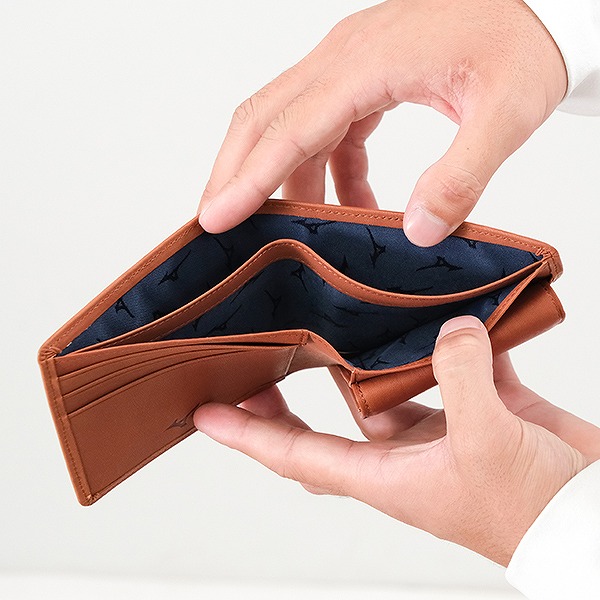 楽天市場】50％OFF ミズノ MIZUNO グラブ革二つ折り財布 1GJYG00900