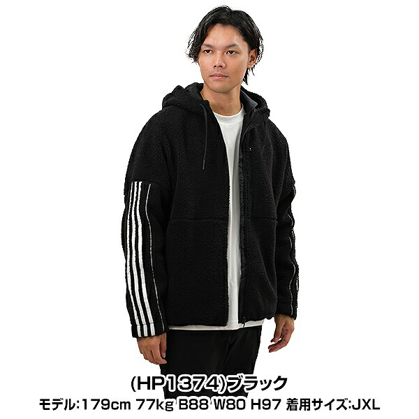 楽天市場】フリースパーカー ボアジャケット メンズ アディダス adidas