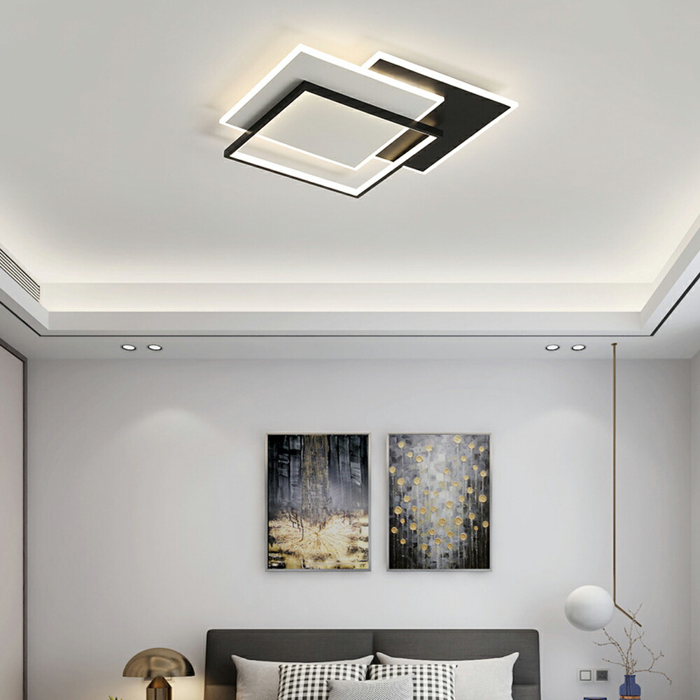 楽天市場】シーリングライト かわいい led 四角 照明器具 おしゃれ