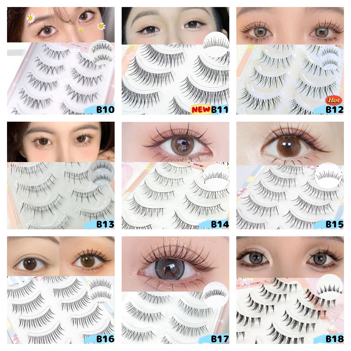 楽天市場】今だけ送料無料 つけまつげ 5ペア入り100種類以上 アイ