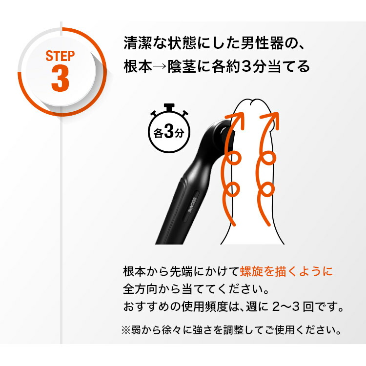 楽天市場】自宅でできる男性用EDケア器 ED CARE 専用ジェル付き 【送料