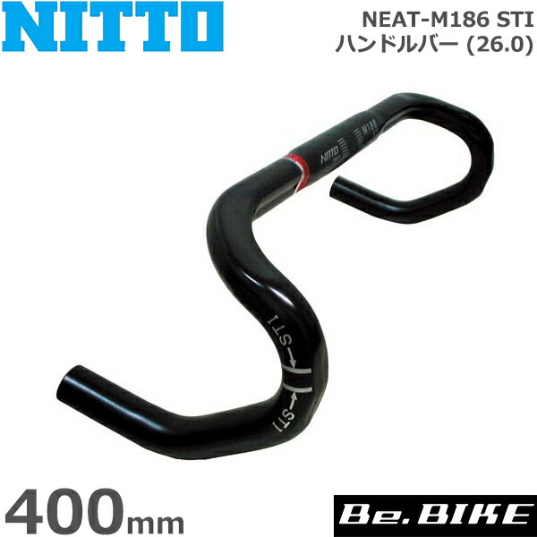 楽天市場】NITTO(日東) NEAT-M186 STI ハンドルバー (26.0) ブラック