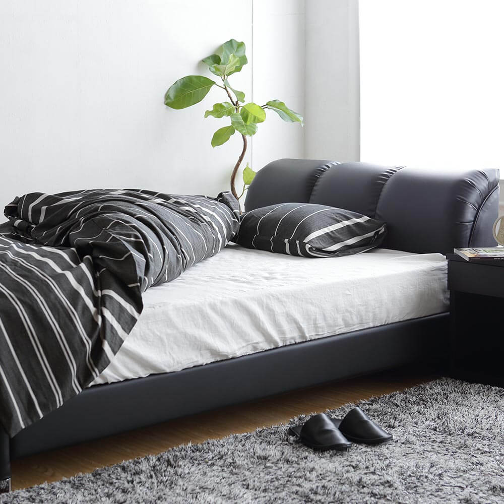 楽天市場】ベッド シングル レザー 組立設置無料 国産 ナポリ ブラック