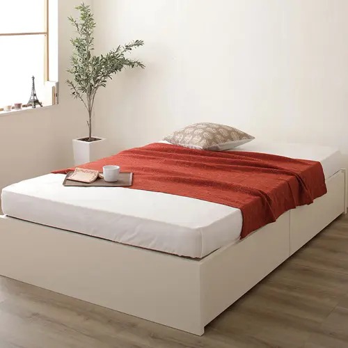 楽天市場】シングルベッド 収納付きベッド BOX構造 大容量 引き出し