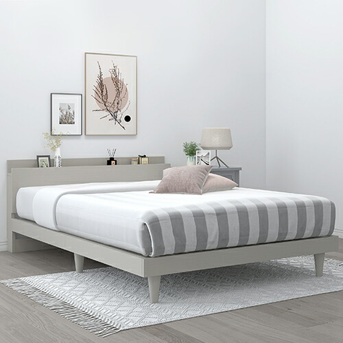 楽天市場】モダンデザインすのこベッド シャビーグレー シングルサイズ