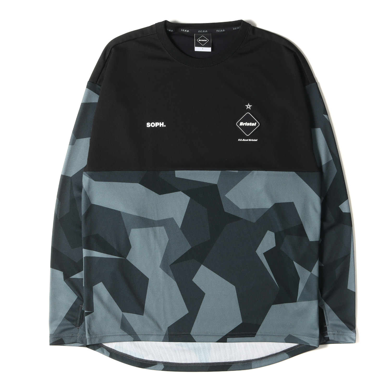 F.C.R.B. 長袖TシャツL ポリエステル カモフラFCRB-192034 楽天市場