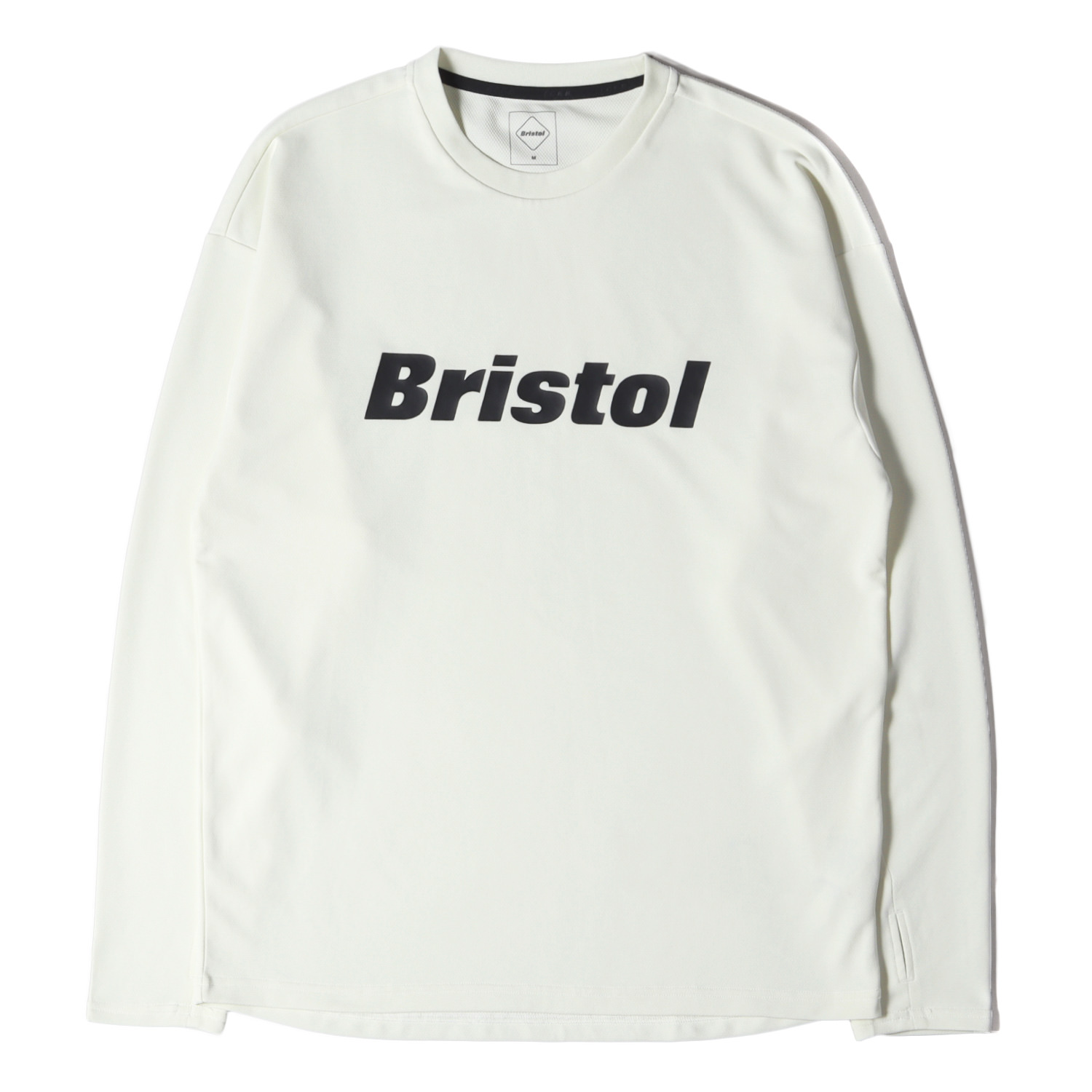 FCRB L/S TOUR TEE ベージュ L カットソー CUTーOFF LOGO L／S TEE FCRBー