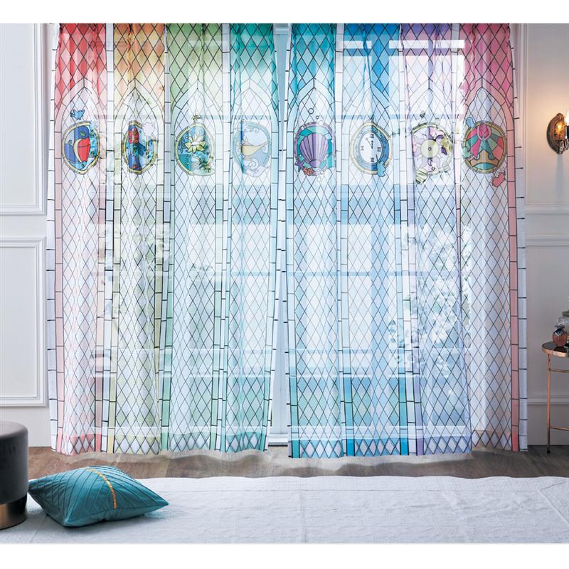 楽天市場】◇ 約100×208 ◇【Disney】 ディズニー ステンドグラスの