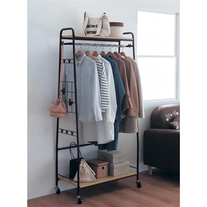 新品☆Disney ディズニー プーさん ハンガーラック 洋服収納 ブラウン