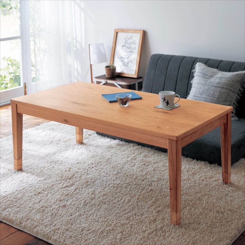 楽天市場】【店内ほぼP10倍! ~3/11 9:59】高さ3段階 オーク材 こたつ