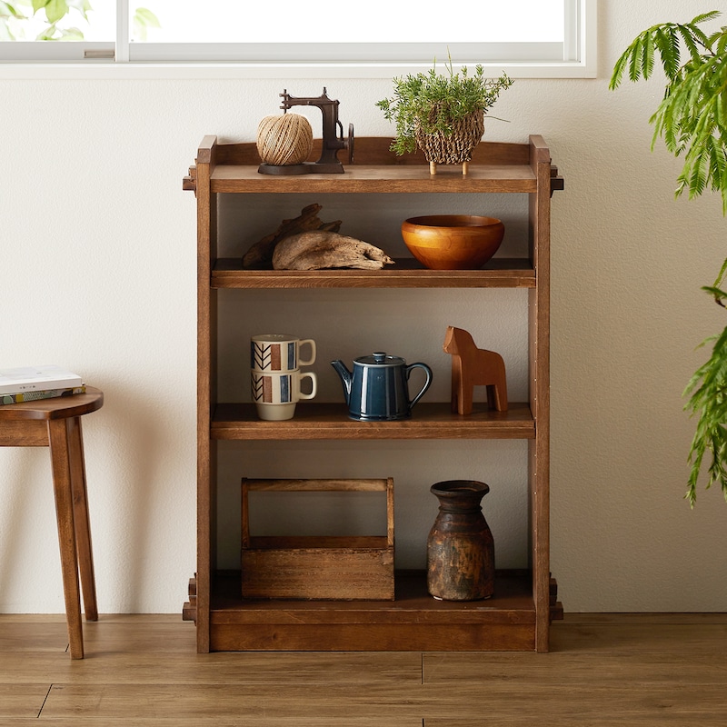 楽天市場】【店内ほぼP10倍! ~3/11 9:59】レトロ くさび棚風 可動棚