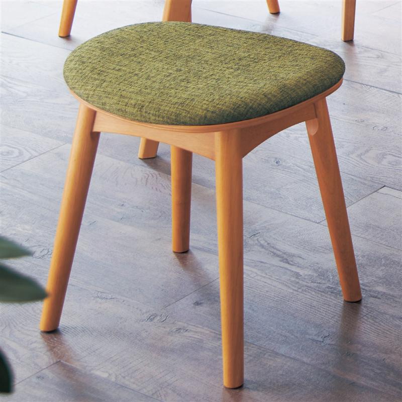 楽天市場】天然木 ファブリック座面 スツール | 幅45cm 奥行35cm 高さ