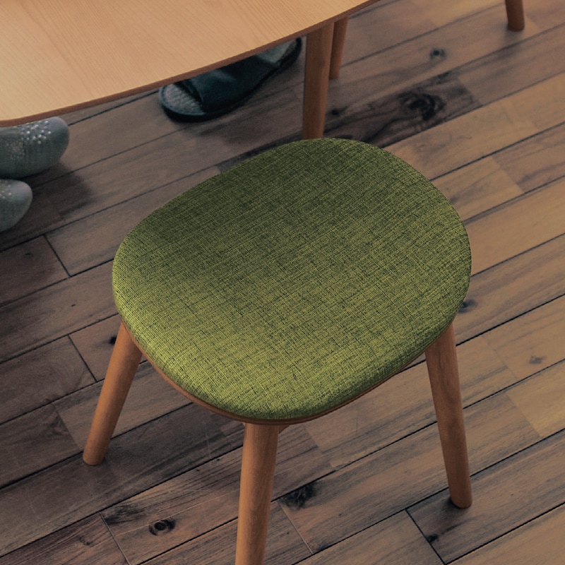 楽天市場】天然木 ファブリック座面 スツール | 幅45cm 奥行35cm 高さ