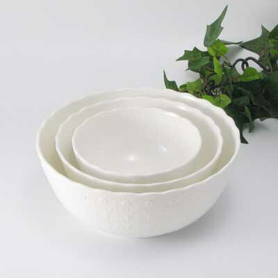 楽天市場】ナルミ シルキーホワイト 入れ子ボールセット : ベルセーブ