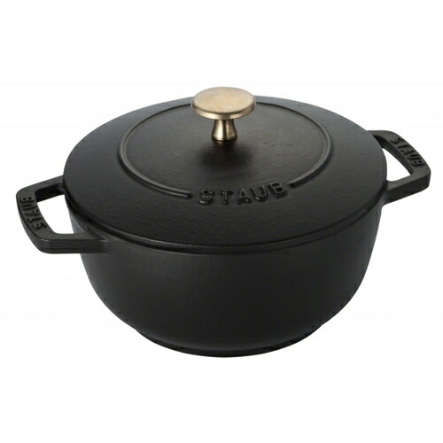 楽天市場】ストウブ staub Wa-NABE 18cm Mサイズ ブラック : ベルセーブ
