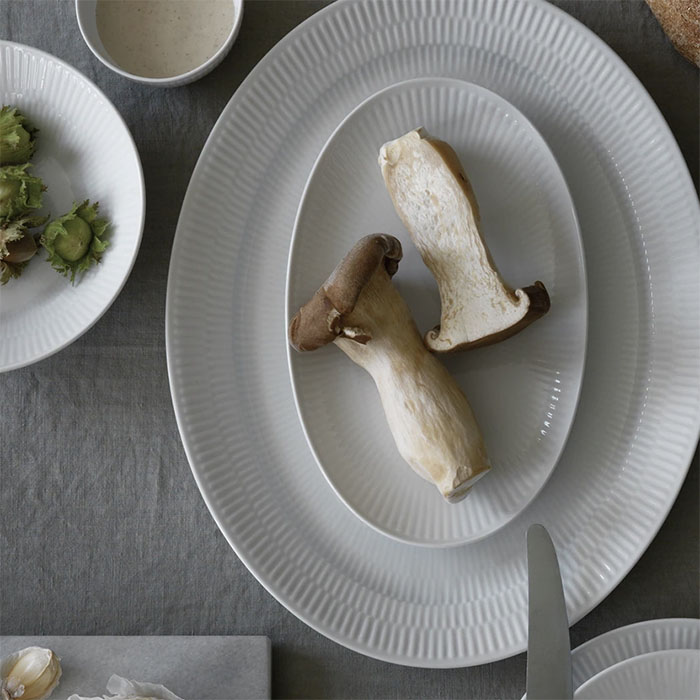 楽天市場】ロイヤル コペンハーゲン ホワイトフルーテッド オーバル