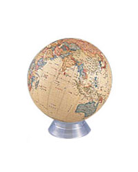 楽天市場】13cm 地球儀 アンティーク地球儀 無軸タイプ 13−CBWP 卓上