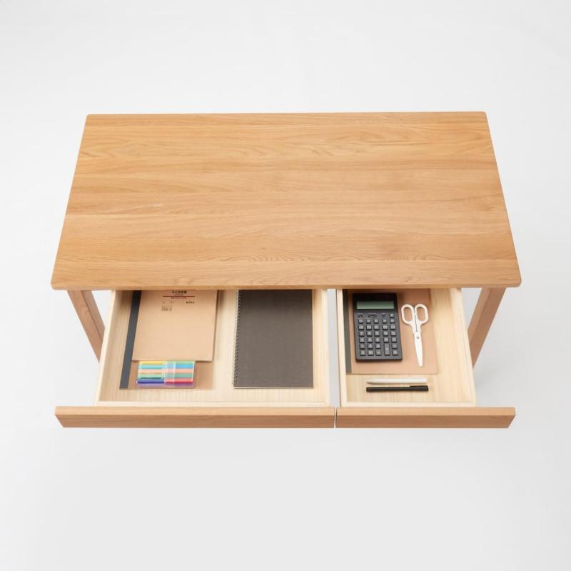 楽天市場】無印良品 木製デスク オーク材 幅110×奥行55×高さ70cm