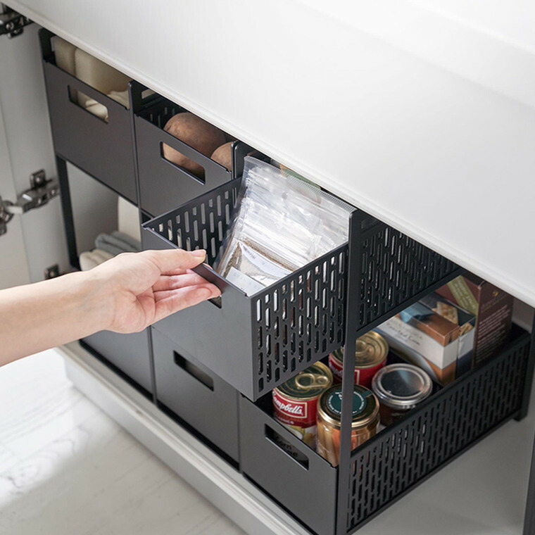 楽天市場】[ シンク下収納バスケット タワー 2段 ] 山崎実業 tower