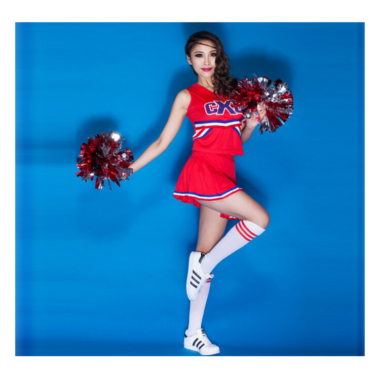 楽天市場】チア 制服 コスチューム スポーツ 応援 上下セット