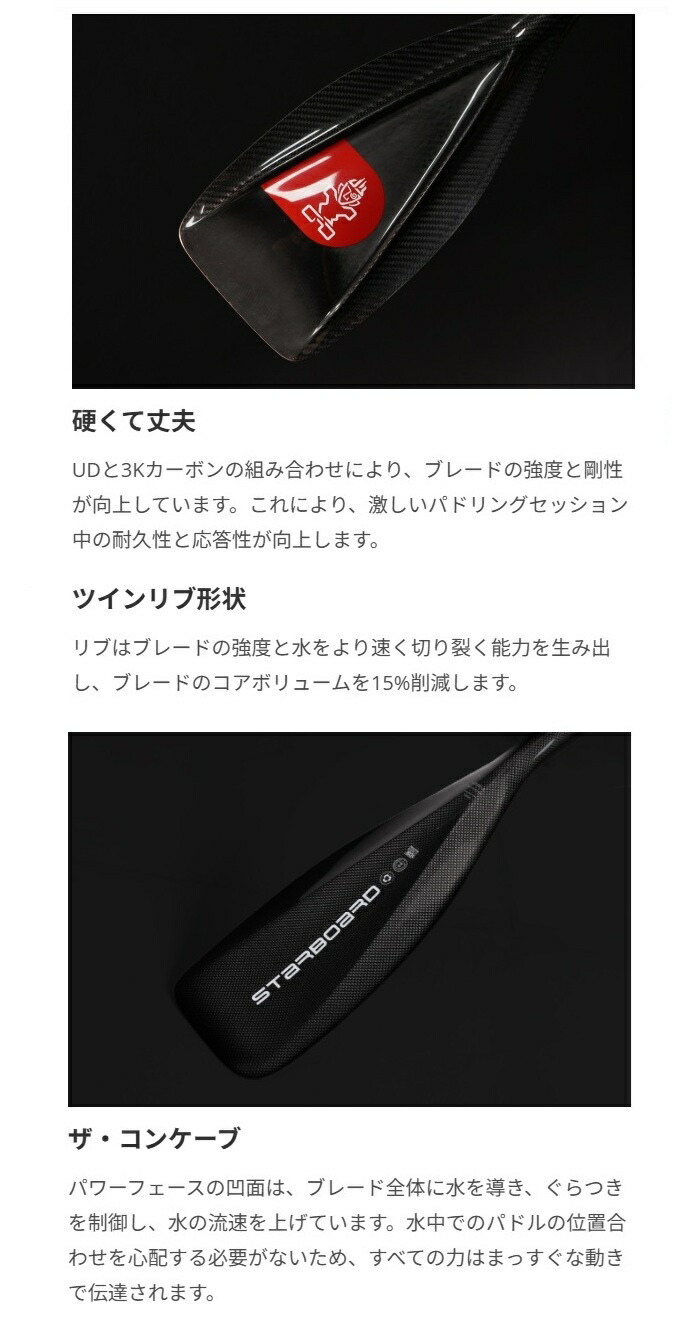 楽天市場】STARBOARD LIMA 1ピースカーボンパドル スターボード リマ
