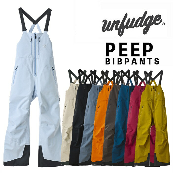 楽天市場】26-27 UNFUDGE アンファッジ PEEP BIB PANTS ピープ ビブ