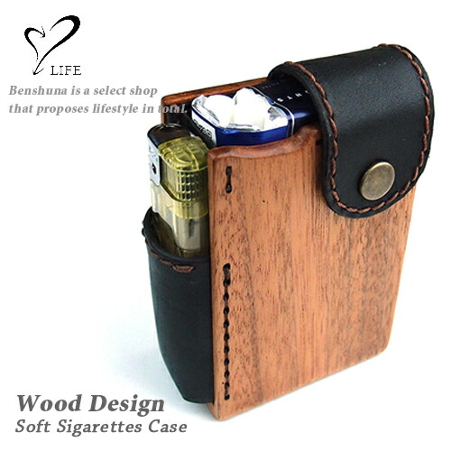 楽天市場】【リアルウッドのタバコケース 】 LIFE ライフ ウッドタバコ