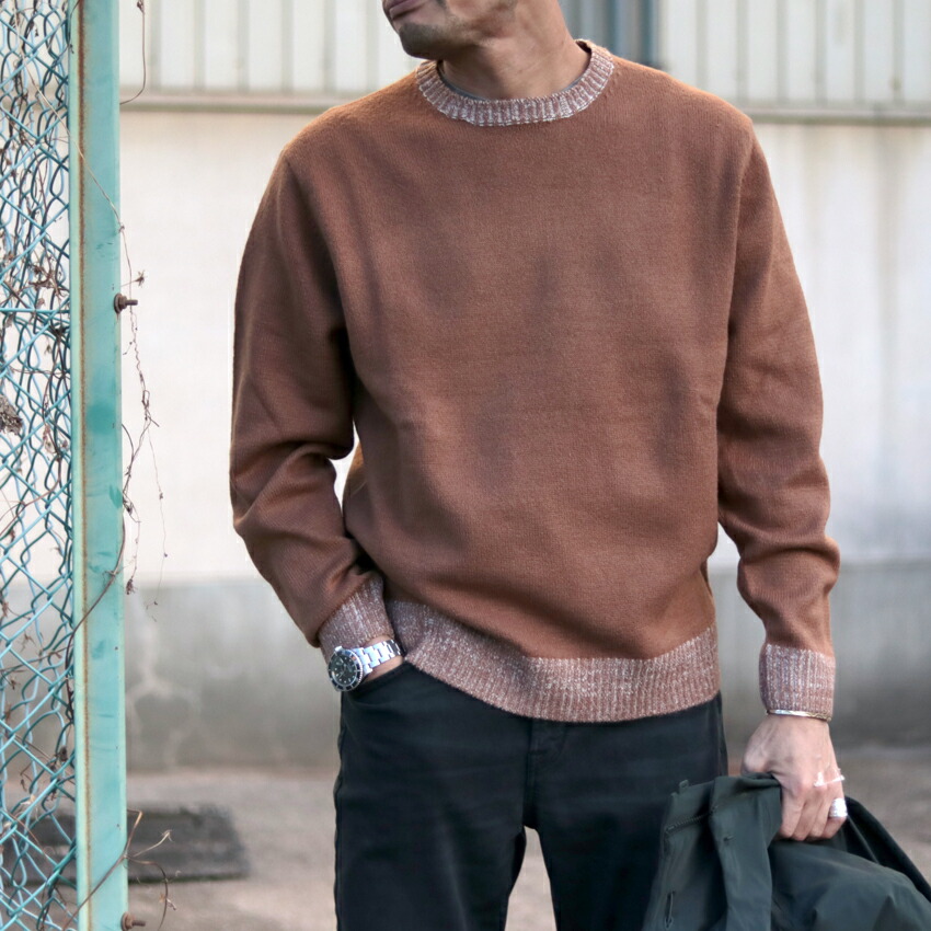 楽天市場】SSEINSE センス バイカラークルーニット MI2586SS ブラック