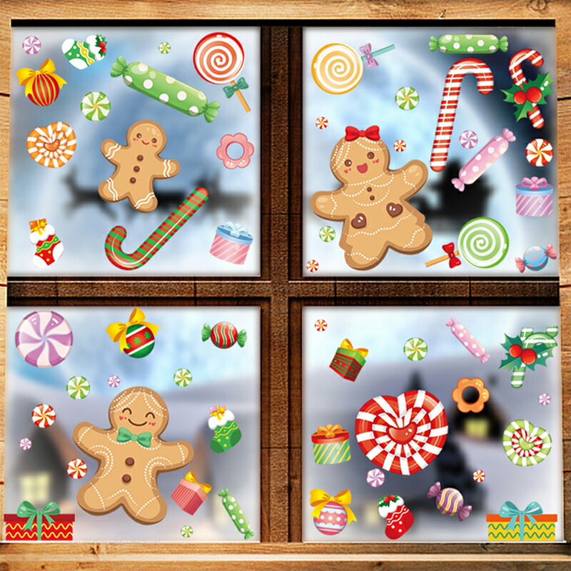 楽天市場】クリスマス 静電ステッカー クリスマスステッカー ウォール