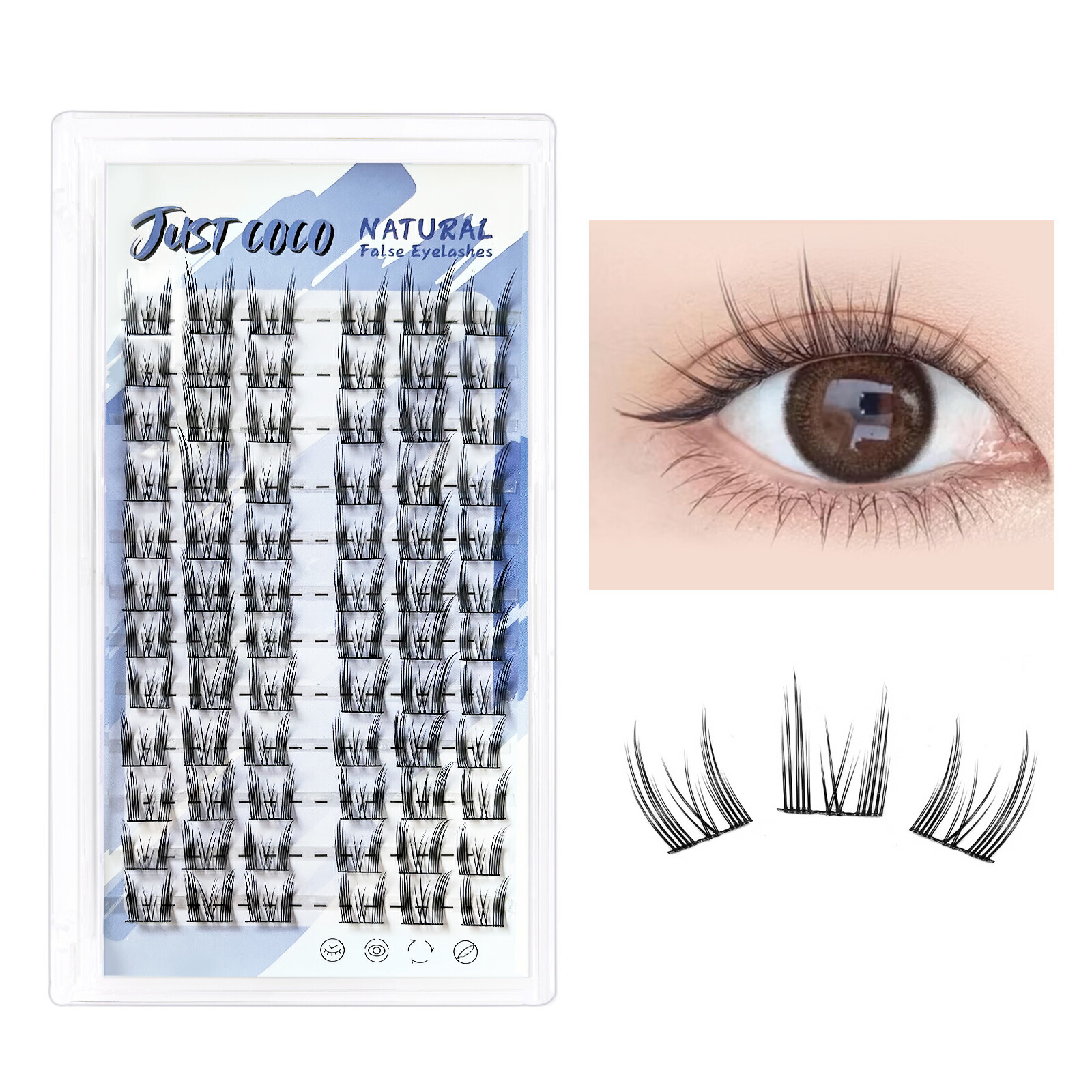 楽天市場】【送料無料】つけまつげ 大容量 部分用 つけまつげ