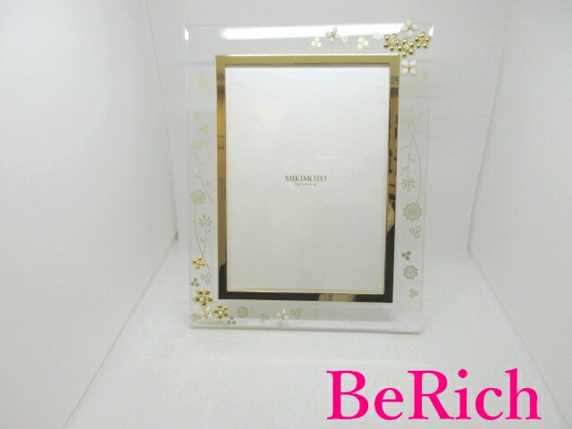 楽天市場】美品 ミキモト MIKIMOTO フォト フレーム クリア ゴールド