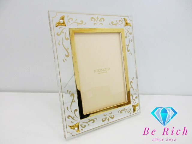 楽天市場】ミキモト MIKIMOTO パール フォト フレーム クリア ゴールド