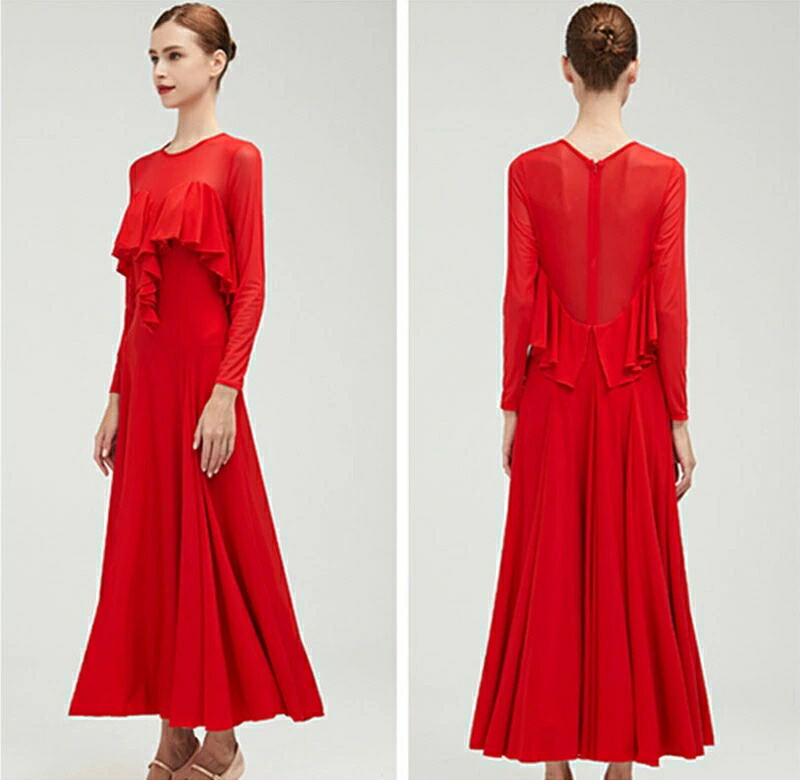 楽天市場】送料無料 社交ダンスドレス 社交ダンス衣装 モダンドレス